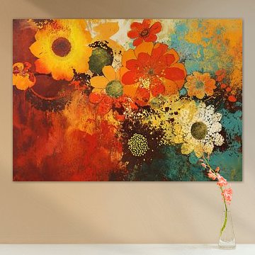 Abstract Bloemen van Blikvanger Schilderijen