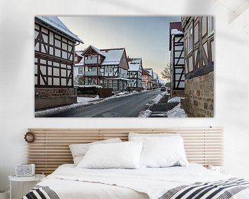 Herleshausen Fachwerkhäuser im Winter