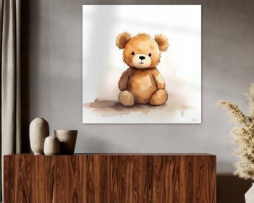 Sitting Teddy Bear by Lauri Creates