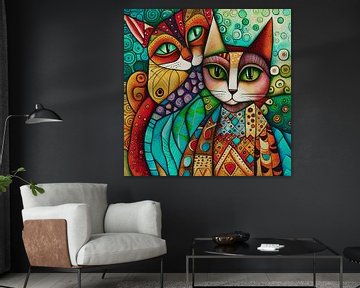 Crazy Cats Artwork sur Jan Keteleer