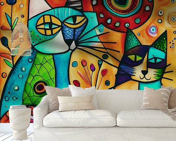 Example of the artwork in a room