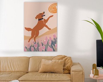 Frisbee hond van Andreas Magnusson