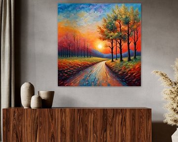 The sunset by Veritualvibes