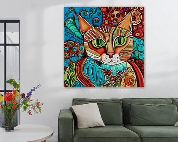Skurrile Kunst für Katzenliebhaber