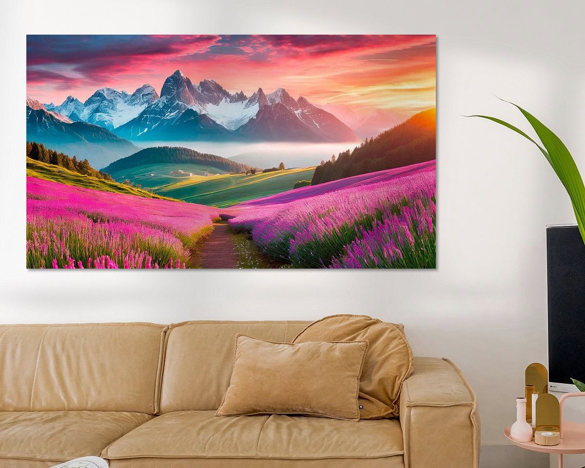 Example of the artwork in a room