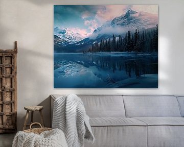 Romantisch winterlandschap