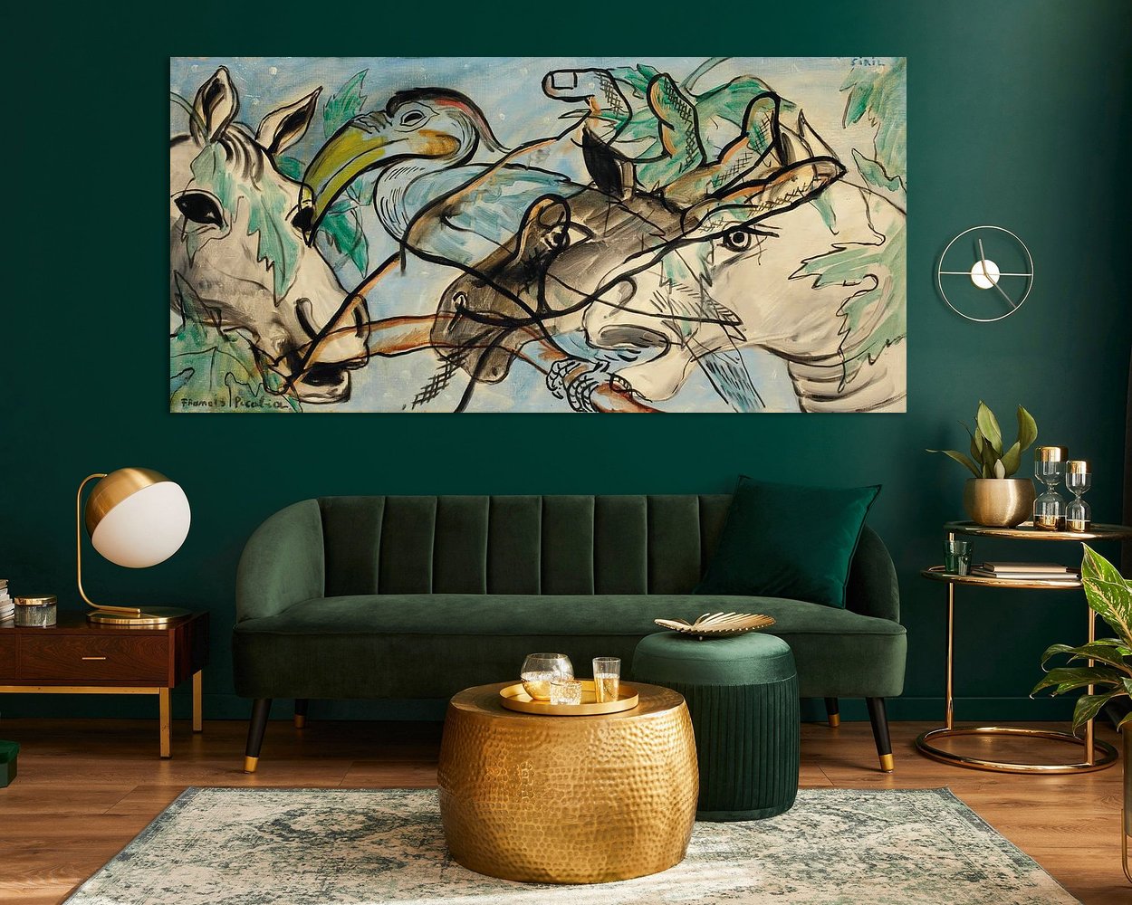 Example of the artwork in a room