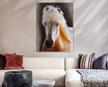 Portrait d'un cheval islandais sur Marita Zacharias