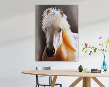 Dierlijke portret paard van IJsland van Marita Zacharias