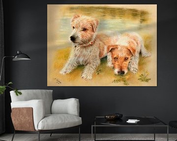 Hundeportrait Jack Russell Terrier von Marita Zacharias