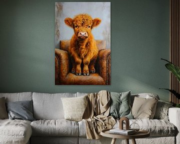 Scottish highlander Portrait by But First Framing