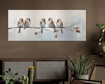 Sparrows by Blikvanger Schilderijen