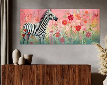 Zebra Kunstwerk von De Mooiste Kunst