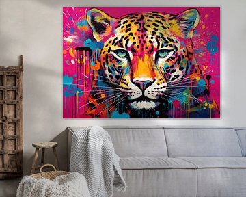 Pop Art Jaguar von Wunderbare Kunst