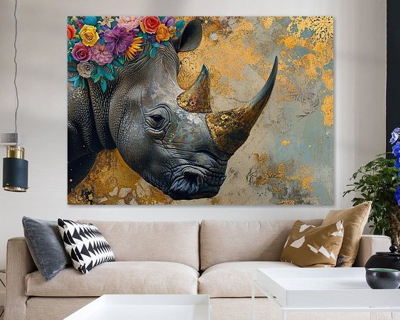 Example of the artwork in a room