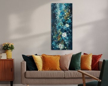 Mer de fleurs turquoise sur Art Merveilleux