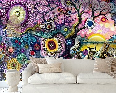 Example of the artwork in a room