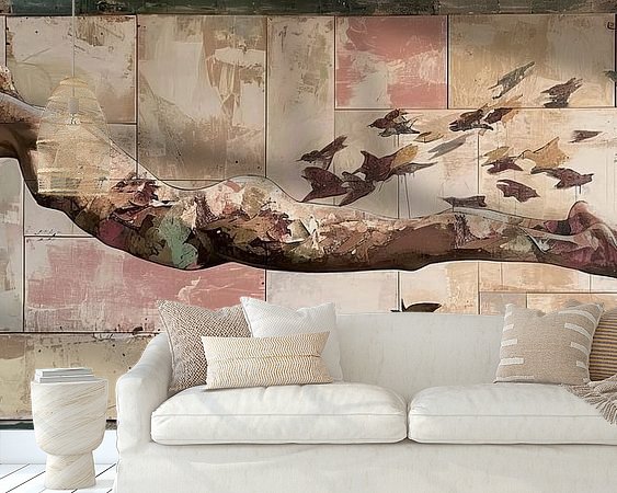 Example of the artwork in a room