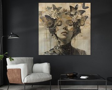Vrouw Beige van Kunst Kriebels