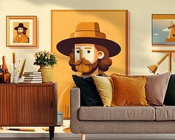 Example of the artwork in a room