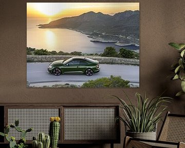 Groene Audi RS5 van PixelPrestige