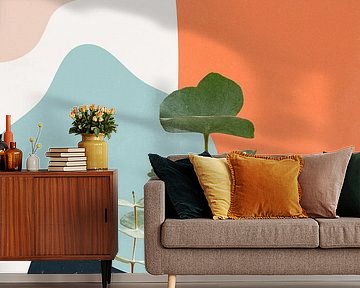 Eucalyptus Soft Abstract Shapes van MDRN HOME