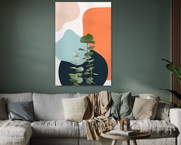 Eucalyptus Soft Abstract Shapes by MDRN HOME