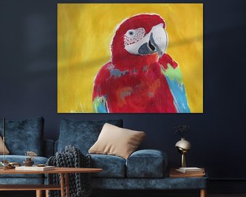 Papegaai, Parrot .  Marlys Natzijl van Marlys Natzijl