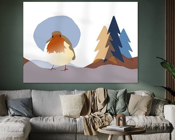 Example of the artwork in a room