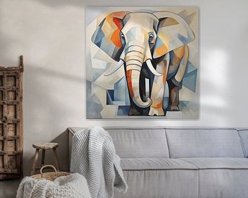 Elefant helle Farben modern von The Xclusive Art