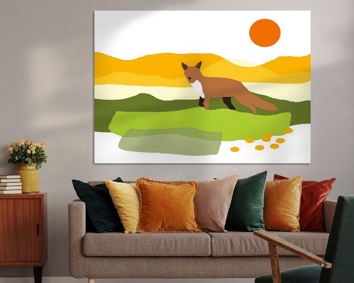 Example of the artwork in a room