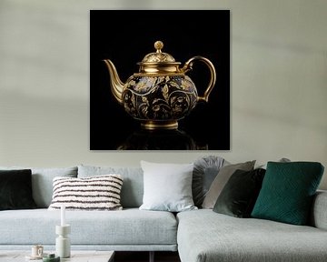 Goldene Teekanne von TheXclusive Art