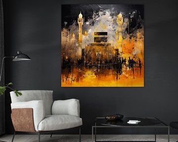 Mekka kaaba steen moskee abstract van TheXclusive Art