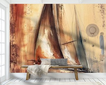 Segelboot abstrakt von Bert Nijholt