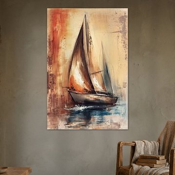 Sailboat abstract by Bert Nijholt
