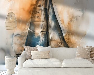 Segelboot abstrakt von Bert Nijholt