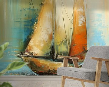 Segelboot abstrakt von Bert Nijholt