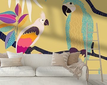 Two Parrots by Cats & Dotz