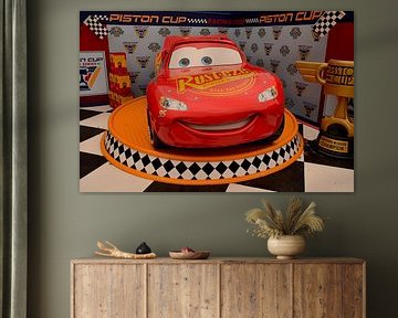 Lightning McQueen in Eurodisney van Karel Frielink