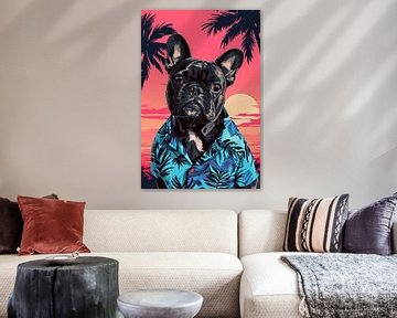 Bulldogge | Französische Bulldogge Kunst von Wunderbare Kunst