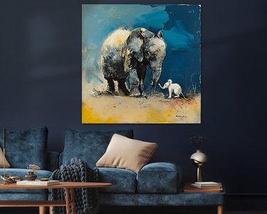 Example of the artwork in a room