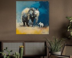 Example of the artwork in a room