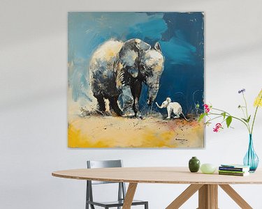 Example of the artwork in a room