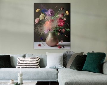 Floral explosion in pastel colours by Carla Van Iersel
