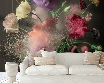 Blumenexplosion in Pastellfarben von Carla Van Iersel