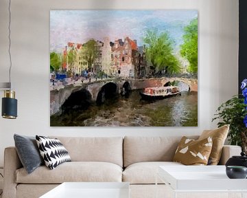 Amsterdam. On the canals. Keizersgracht. by Marianna Pobedimova