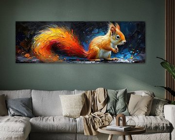 Squirrel painting by Blikvanger Schilderijen