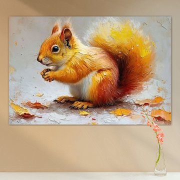 Orangefarbenes Eichhörnchen