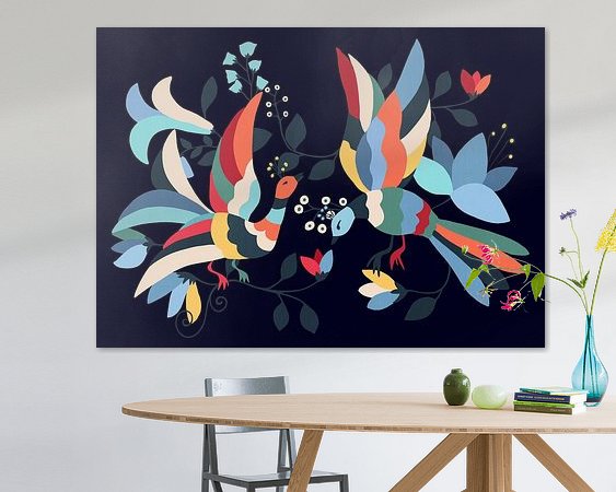 Example of the artwork in a room