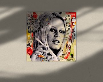 Brigitte Bardot is roken van Michiel Folkers